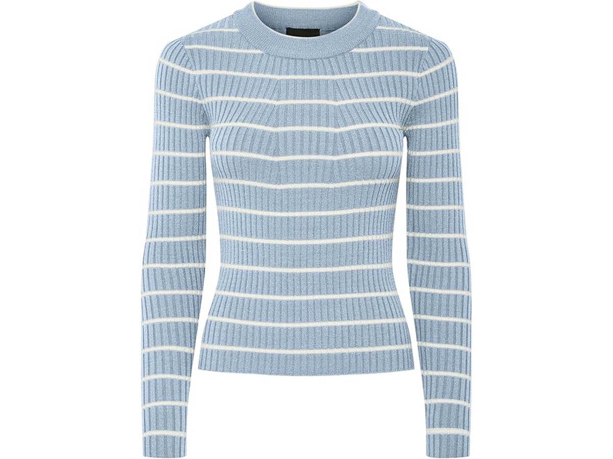 PIECES Damen Pccrista Ls O-Neck Knit Noos Bc Strickpullover
