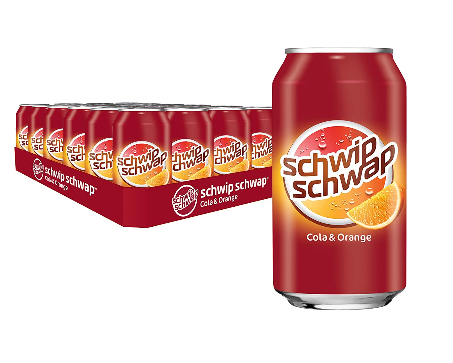 Schwip Schwap, Orijinal – Portakallı Kafeinli kola meşrubat, TEK KULLANIMLIK kutu (24 x 330 ml) + Depozito