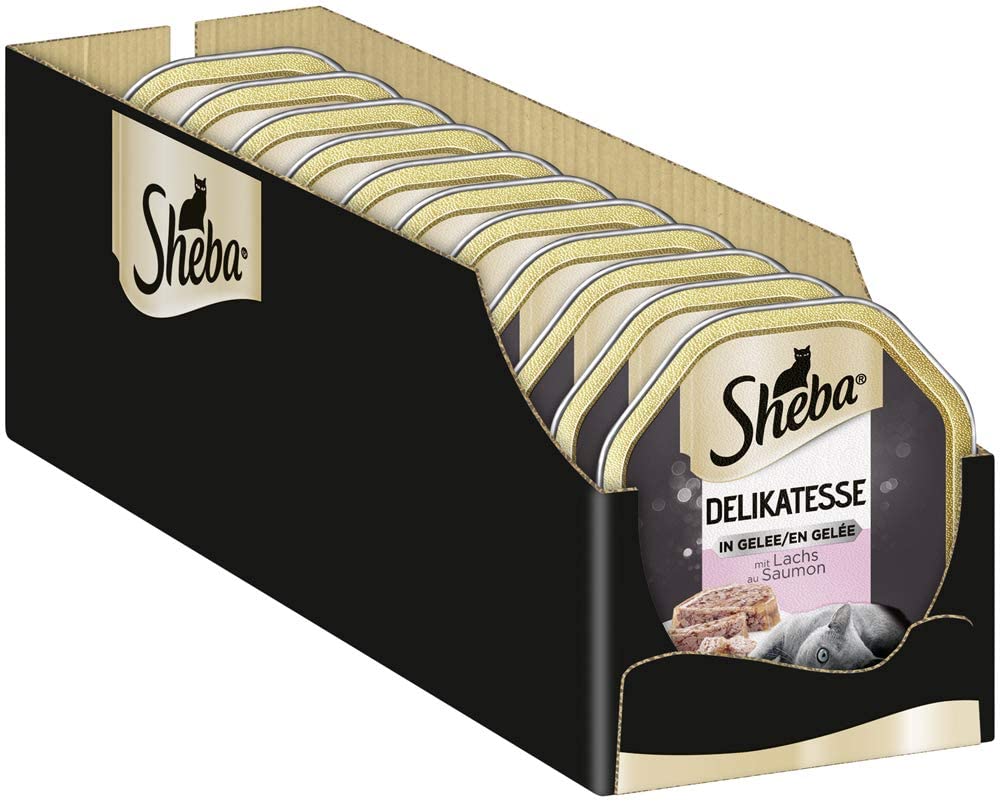 Spar-Abo: Sheba Delikatesse in Gelee – Yüksek kaliteli ıslak kedi maması 22 x 85 gr , farklı türler