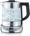 SEVERIN WK 3473 Deluxe Mini cam çay / su ısıtıcısı (yaklaşık 2.200 W, sıcaklık kontrol cihazı ile)