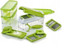 Genius Nicer Dicer Smart (14 parça) kivi – Tarif kitapçığı dahil küpler, kalemler, dilimler, şeritler ve çeyreklikler için sebze kesici