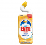adet WC-Ente Total Aktiv Gel Flüssiger WC Reiniger, mit Entenhals-Technologie, antibakteriell, Citrus Duft, 5er Pack (5 x 750 ml)