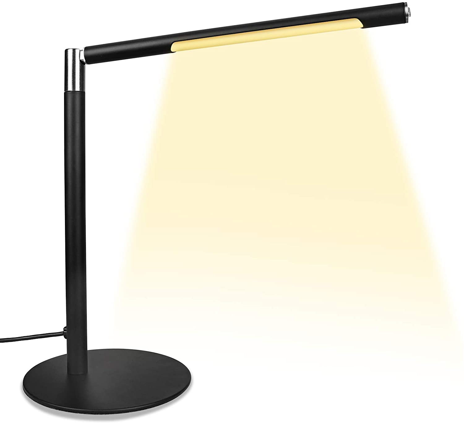 LED Masa lambası Ofis lambası, kısılabilir 3 parlaklık ve 3 renk modu