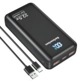 Power Bank 25,800mAh    22,5W Externer Handyakku PD20W Schnell Aufladende
