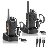 JUCJET 88E Walkie Talkie, Lizenzfrei PMR446 16 Kanäle Funkgeräte