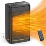 UZIMOO Heizlüfter Energiesparend Leise, 1500W Elektrischer Keramik Heizlüfter