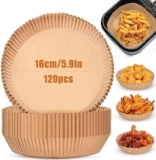 OTraki Backpapier für Heißluftfritteuse, 120 Stück