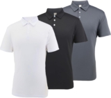LANBAOSI 3er Pack Poloshirt Herren Kurzarm Schnelltrocknend Atmungsaktives Tennis Poloshirt