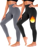 TNNZEET 2er Pack Thermo Leggings Damen Thermoleggins
