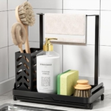 Kitsure Küchen Organizer – Spülbecken Organizer aus Edelstahl, Multifunktionaler Organizer