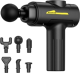Hqynss Massagepistole inkl. 6 Massageköpfen & 3500 U/min I