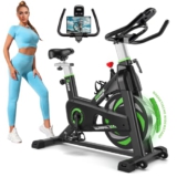 Riksion Heimtrainer Fahrrad mit Magnetwiderstand, Indoor Fitnessbike Hometrainer,