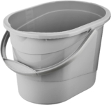 keeeper Putzeimer Thies mit ergonomischem Griff, Griffmulde und Ausguss, 13 l, Oval, 37,5 x 26,5 x 25 cm