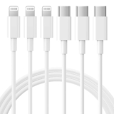 RCTech USB C Lightning Kabel 1.8M 3Pack, [ MFi Zertifiziert] iPhone Ladekabel USB C auf Lightning