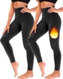 TNNZEET 2er Pack Thermo Leggings Damen