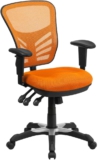 Flash Furniture Bürostuhl, Metall, orange, 69 x 65 x 112 cm