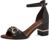 MARCO TOZZI Damen Sandalen mit Absatz mit Verstellbarem Riemen Vegan