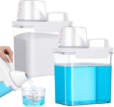 Lvefyti 2 Stück Waschmittel Aufbewahrungsbox mit Messbecher,1100ML