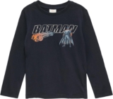 s.Oliver Jungen 2150282 Langarmshirt mit Batman-Print, 5952 Blau, 128/134