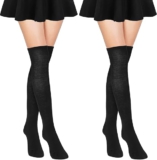 Oberschenkelhohe Socken Für Damen Und Mädchen Baumwolle Extra Lange