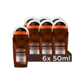 L’Oréal Men Expert 48H Deoroller für Männer, Deo Roll-On 6×50ml