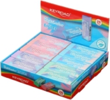 KEYROAD Radiergummi FUN PASTEL/Radierer für Bleistift und Buntstift/ 20 Stücke