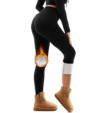 Sanpetix Thermo Leggings Damen High Waist mit Innenfleece, Gefüttert Warme Sportleggins in Winter