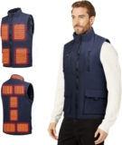 Aunus Beheizbare Weste Herren Beheizbare Jacke mit 11 Heizzonen