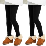 L&K-II 1er/2er/3er Pack Thermoleggings Mädchen Winter Leggings für Kinder Dicke Baumwolle mit Fleece gefüttert