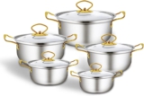 Topfset 5-teilig Topfset induktion Kochtopf Set