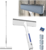 Doppelseitiges Sprüh-Fensterreinigungsgerät: 3 in 1 Fensterabzieher Fenster Putzen,