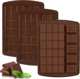 Farerkass Schokoladenform Silikon Tief, 3 Stück Schokoladentafel Form, Dubai Schokolade