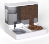 2 in 1 Automatischer Katzen-Futterspender All in One Auto Feeder Futter- und Wasserspender,