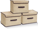 CALIYO Aufbewahrungsbox mit Deckel Stoff 3er-Pack