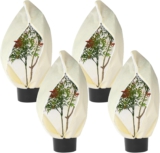 Lvefyti 4 Stück Winterschutz für Pflanzen, 60 x 80 cm Winterschutz-Haube