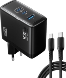INIU 100W USB C Ladegerät, GaN 3-Ports Schnellladegerät mit USB C Kabel