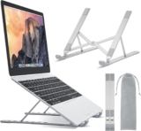 BONTEC Laptop Ständer, Aluminium Multi-Winkel Einstellbar Laptop Stand, 7-Stufe Laptopständer