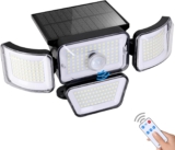 Livofloral Solarlampen für Außen mit Bewegungsmelder, Außen Solarleuchte mit Sensor 3 Modi