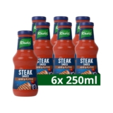 Knorr Steak Sauce scharfe Grillsauce mit würzigem Geschmack 6x 250 ml