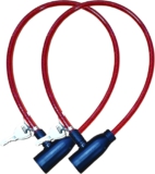 PARENCE.- Set mit 2 kleinen Kabelschlössern für Fahrräder, Skateboards, Kinderwagen