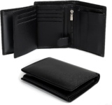 TAN.TOMI Geldbörse Herren, Vertikalschnitt Portmonee LEDER