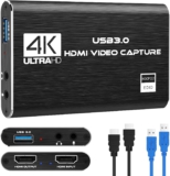 Rybozen Game Capture Karte USB 3.0 Video Card HD 1080P HDMI Videoaufnahme mit Live- Übertragungen Recorder Gerät