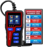 iKiKin Verbessertes OBD2-Diagnosegerät mit I/M-Taste und Farbbildschirm an Bord des OBD II Scanners O2-Sensor