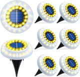 GIACOMO Solar Bodenleuchte Aussen 30LED, 8 Stück Garten