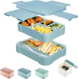 CALIYO Lunchbox Erwachsene & Kinder, 1550ML Auslaufsicher Bento Box