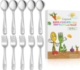 10-teiliges Besteck für Kleinkinder, Kinderbesteck aus Edelstahl,