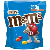M&M’S Crispy, Schokolinsen mit Knusperkern, Schokolade, 1 Packung (1 x 213g)