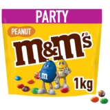 M&M’S Peanut Großpackung Schokolade, Schokolinsen mit Erdnusskern, 1 Packung (1 x 1kg)