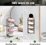 newkaijian Runde Seifenablage 4 Tier Edelstahl Seifenablage Badezimmer