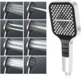 SUNZOS Duschkopf Wassersparend, 7-Modi Für Wassersparender Duschkopf